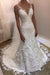 Ivory V Neck Sheath Sleeveless Backless Charming Lace Wedding Dress - Wedding Dresses