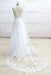 Graceful Appliques V-neck Tulle A-line Wedding Dress - Wedding Dresses