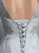 Summer Wedding Dresses 2021 Grey Lace Applique Maxi Bridal Gown Backless Half Sleeve Floor Length Bridal Dress