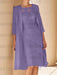 Light Purple mother of the bride lace bodice knee dress with long duster