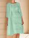 Mint Green mother of the bride lace bodice knee dress with long duster