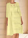 Pale Yellow mother of the bride lace bodice knee dress with long duster