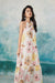 Halter Sleeveless Flowers Print Casual Wear Long Dress Summer Holiday Wear - Dresses