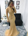Trumpet/Mermaid Tulle Beading Halter Sleeveless Sweep/Brush Train Dresses - Prom Dresses