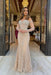 Heavy Sweetheart Prom Dress with Long Sleeves and Strapless Beadings