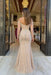 Heavy Sweetheart Mermaid Prom Dress Long Sleeves Strapless with Beadings