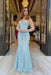 Heavy Sweetheart Mermaid Prom Dress Long Sleeves Strapless with Beadings