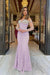 Heavy Sweetheart Mermaid Prom Dress Long Sleeves Strapless with Beadings