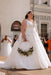 Ivory Aline Wedding Dress Tulle Plus Size Bridal Dress with Lace Appliques - Wedding Dresses