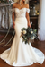 Ivory Elegant Off Shoulder Mermaid Lace Long Wedding Dresses
