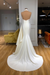 Ivory halter neck mermaid evening gown 