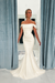 Ivory Classy Off-the-Shoulder Ruched Floor-length Mermaid Wedding Dresses - Wedding Dresses