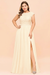 Ivory Plus Size Bridesmaid Dress Lace with Split Cap Sleeves Chiffon Wedding Guest Dress