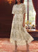 Ivory Scoop Neck Lace Embroidery Mother of the Bride Dresses Floral
