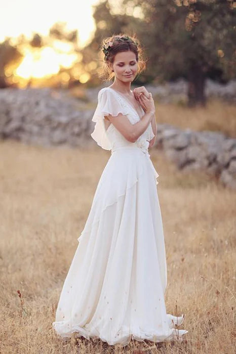 Romantic Bohemian wedding dress recommendations