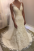 Ivory V Neck Sheath Sleeveless Backless Charming Lace Wedding Dress - Wedding Dresses