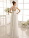 Ivory Wedding Dress Lace Sash Bow Sequins Wedding Gown misshow