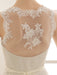 Ivory Wedding Dress Lace Sash Bow Sequins Wedding Gown misshow