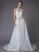 Ivory Wedding Jumpsuits Halter V Neck Rhinestones Backless Culottes Bridal Dress
