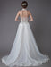 Ivory Wedding Jumpsuits Halter V Neck Rhinestones Backless Culottes Bridal Dress