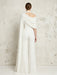 Jersey Jumpsuit Asymmetric Neck Long Evening Jumpsuit with Sash