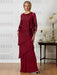 Floor-Length A-Line Mother of the Bride Dresses with Jewel Neck