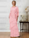 Floor-Length A-Line Mother of the Bride Dresses with Jewel Neck