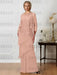 Floor-Length A-Line Mother of the Bride Dresses with Jewel Neck