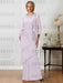 Floor-Length A-Line Mother of the Bride Dresses with Jewel Neck