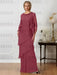 Floor-Length A-Line Mother of the Bride Dresses with Jewel Neck