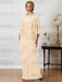 Floor-Length A-Line Mother of the Bride Dresses with Jewel Neck