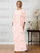 Floor-Length A-Line Mother of the Bride Dresses with Jewel Neck