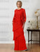 Floor-Length A-Line Mother of the Bride Dresses with Jewel Neck