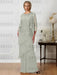 Floor-Length A-Line Mother of the Bride Dresses with Jewel Neck