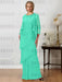 Floor-Length A-Line Mother of the Bride Dresses with Jewel Neck