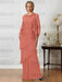 Floor-Length A-Line Mother of the Bride Dresses with Jewel Neck