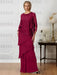 Floor-Length A-Line Mother of the Bride Dresses with Jewel Neck