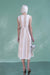 Jewel Neck Daily Wear Dress Tea Length Holiday Wear Formal Dress with Belt - Dresses
