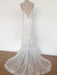 Boho Wedding Dress 2021 Lace A Line Halter Sleeveless Floor Length Bridal Gown With Train