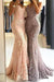 Lace Appliques Long Mermaid Evening Dress