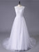 New Lace O-Neck Lace Tulle Boho Wedding Dresses