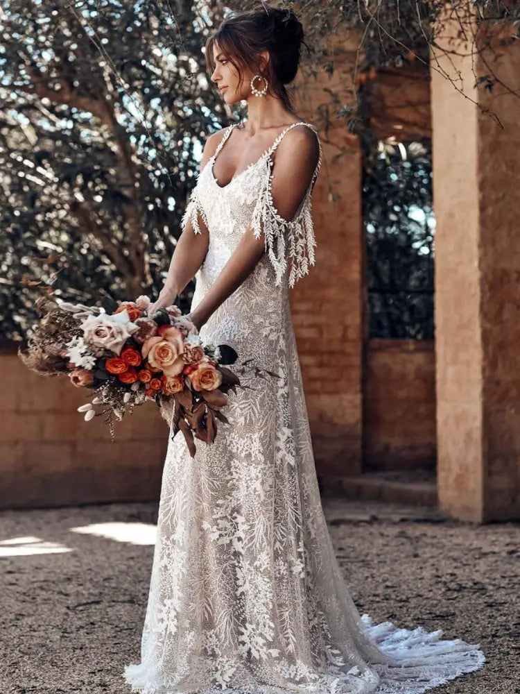 A-Line Lace Wedding Dress