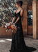 Lace Wedding Dress With Train A-Line Sleeveless V-Neck Backless Bridal Gowns Black