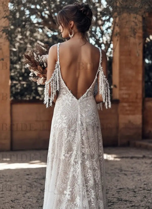 A-Line Lace Wedding Dress