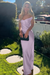 Lavender Off-the-Shoulder Ruffle Satin Mermaid Prom Dress