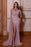 Lavender One-Shoulder Mermaid Prom Dress with Beadings and Split