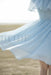 Light Blue Off the Shoulder Chiffon Homecoming Cute Short Graduation Dress - Prom Dresses