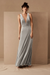 Velour Dress - Light Grey