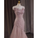 Light Pink Tulle Prom Dress Spaghetti Strap Sleeveless Dresses