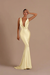 Daffodil Elegant Champagne Mermaid Prom Dress Long Slimming